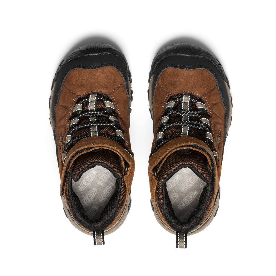 Keen Little Kids' Targhee IV Waterproof Hiking Boot | Bison/Brindle