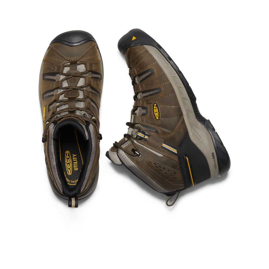 Keen Men's Flint II Boot (Steel Toe) | Cascade Brown/Golden Rod