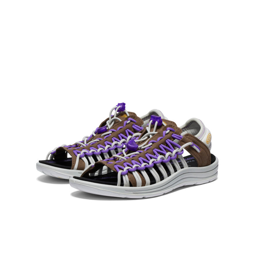 Keen Women's UNEEK II Open Toe X Emmi | Dark Earth/Tillandsia Purple