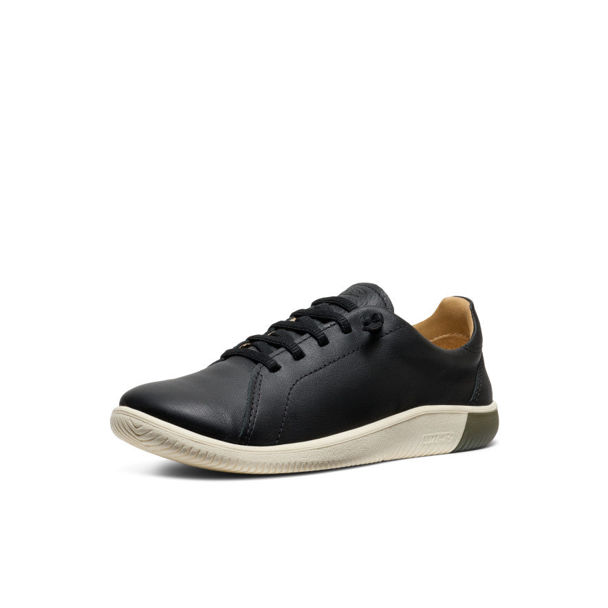 Keen Women's KNX Leather Sneaker | Black/Star White