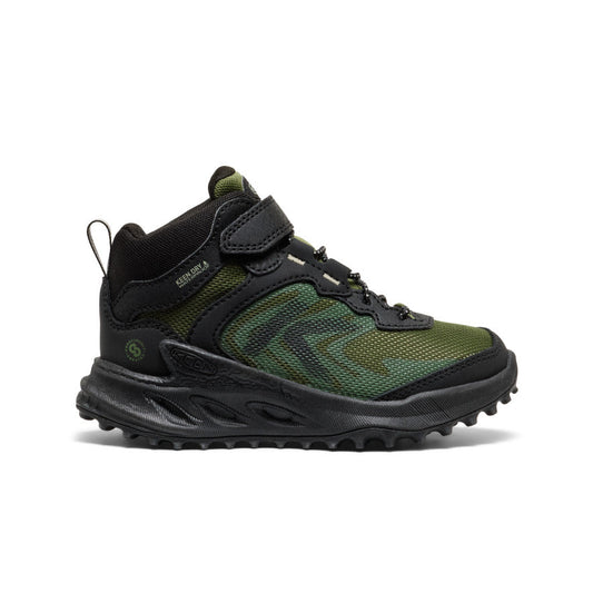Keen Little Kids' Zionic Waterproof Hiker | Black/Bronze Green