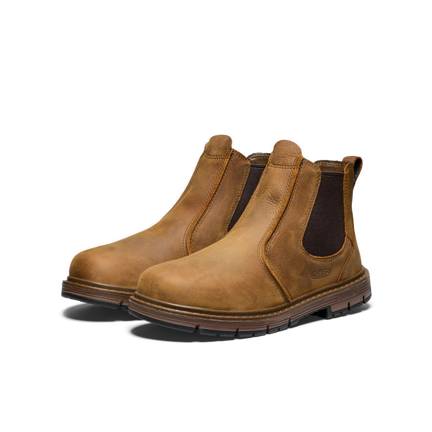 Keen Men's San Jose Chelsea 90° Heel Boot (Soft Toe) | Belgian/Gum
