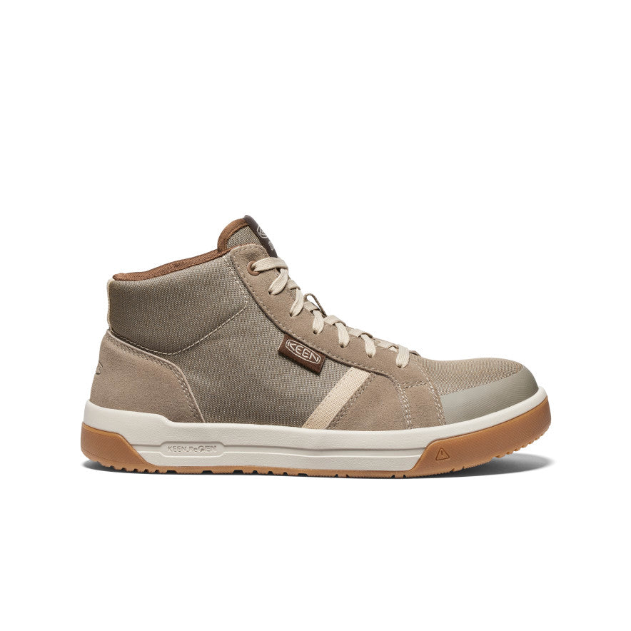 Keen Men's Kenton Mid Work Shoe (Carbon Toe) | Brindle/Gum