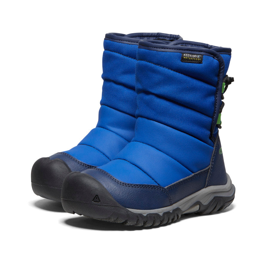 Keen Little Kids' Puffrider Waterproof Winter Boot | Naval Academy/Surf