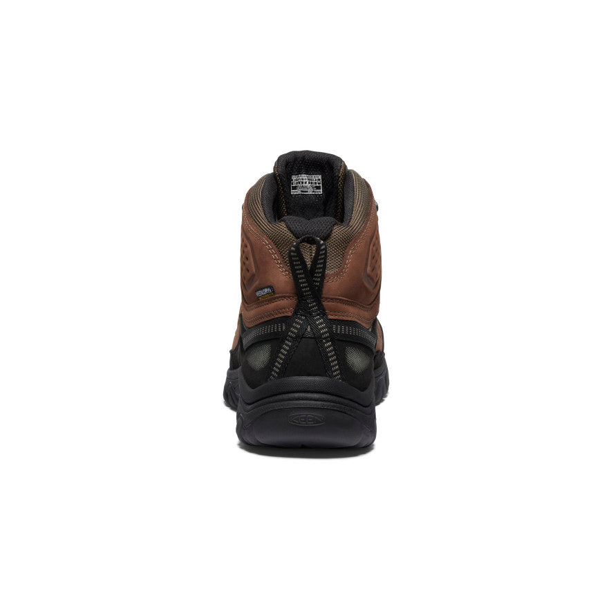 Keen Men's Targhee IV Wide Waterproof Hiking Boot | Bison/Black