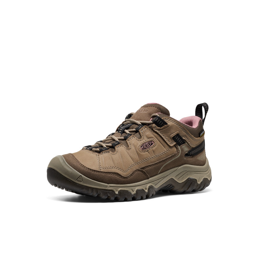 Keen Women's Targhee IV Waterproof Hiking Shoe | Brindle/Nostalgia Rose