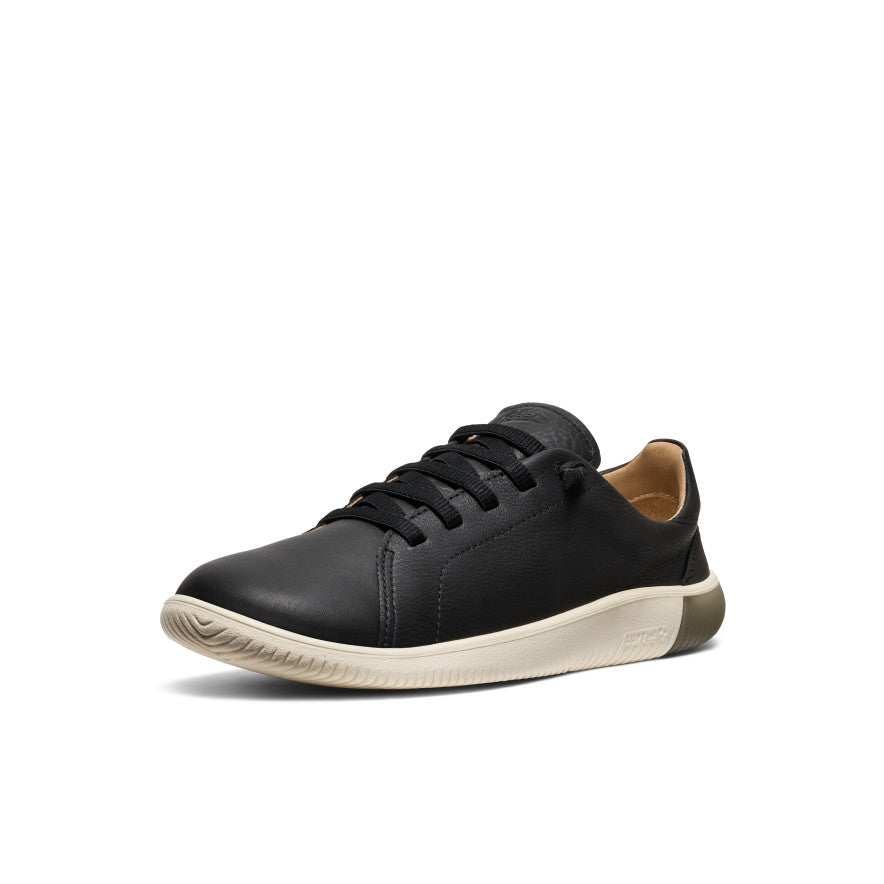 Keen Men's KNX Leather Sneaker | Black/Star White