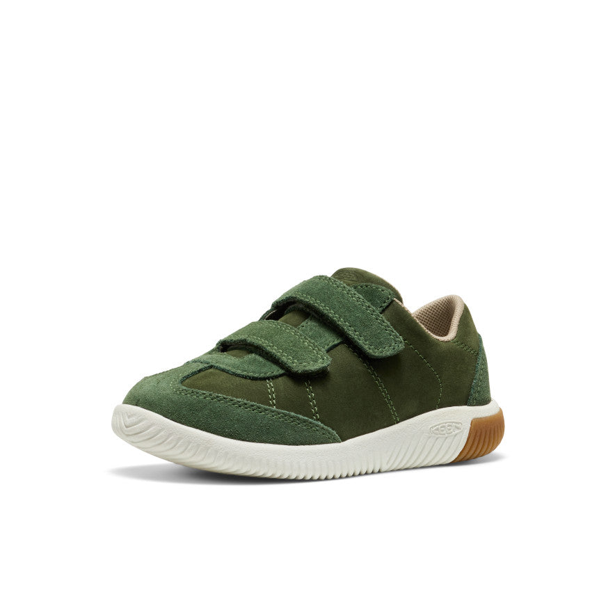 Keen Little Kids' KNX T-Toe Sneaker | Bronze Green/Star White