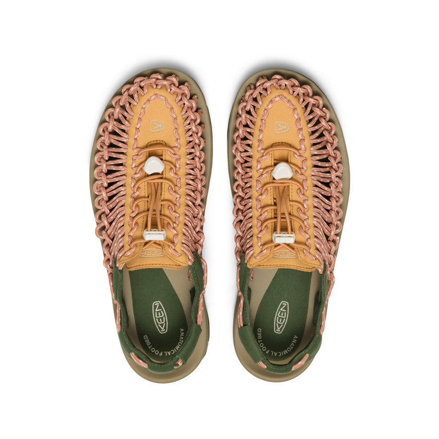 Keen Men's UNEEK Sneaker | Oak Buff/Bronze Green