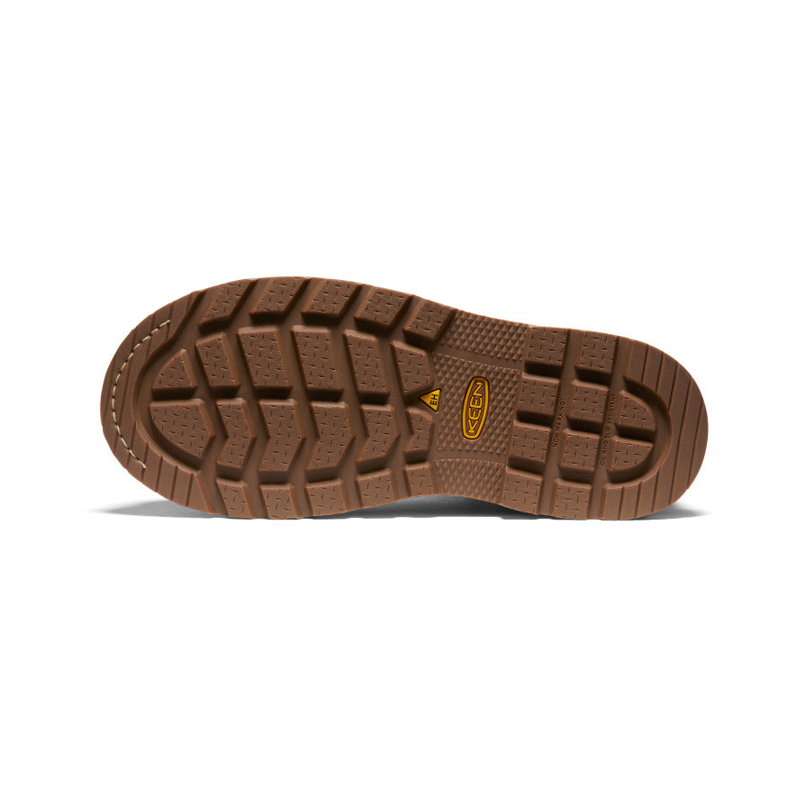 Keen Men's Cincinnati 6" Waterproof 90° Heel Boot (Carbon Toe) | Tuscan Red/Sandshell