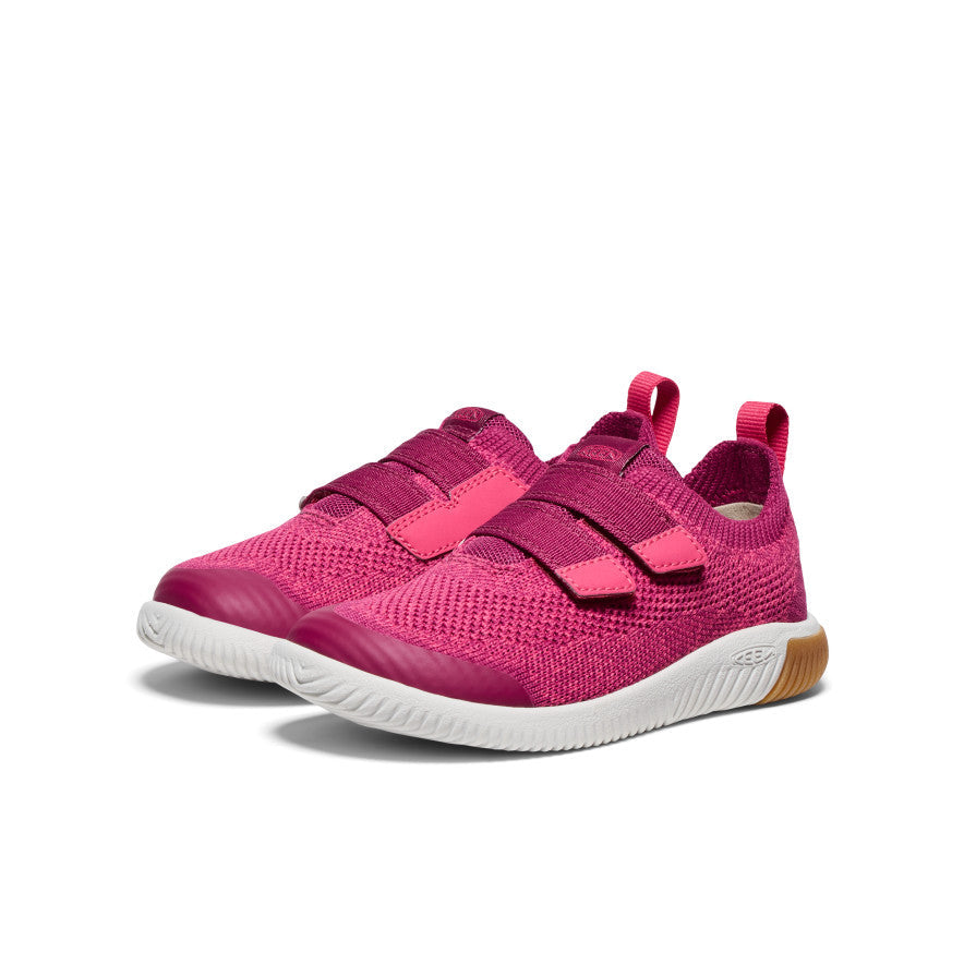 Keen Little Kids' KNX Knit Double Strap | Beaujolais/Raspberry