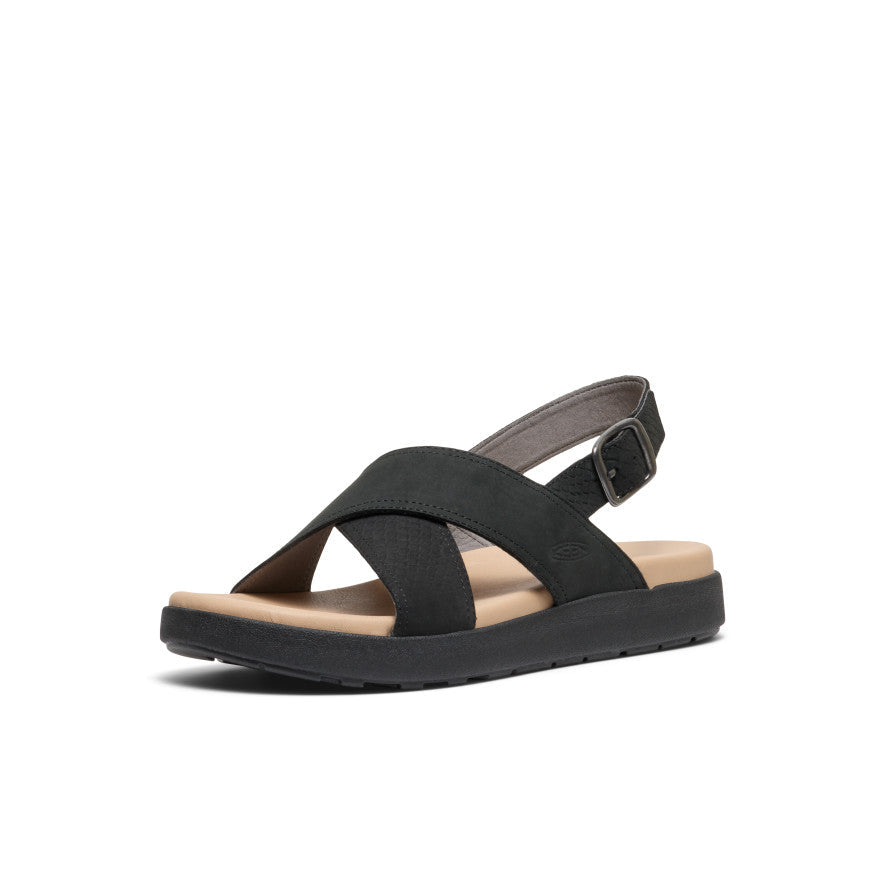 Keen Women's Elle Luxe Cross Strap Sandal | Black/Black