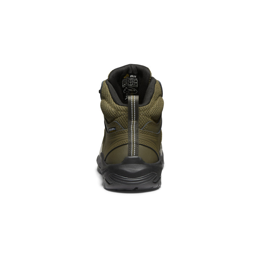 Keen Men's Reno Waterproof Mid (Soft Toe) | Dark Olive/Black