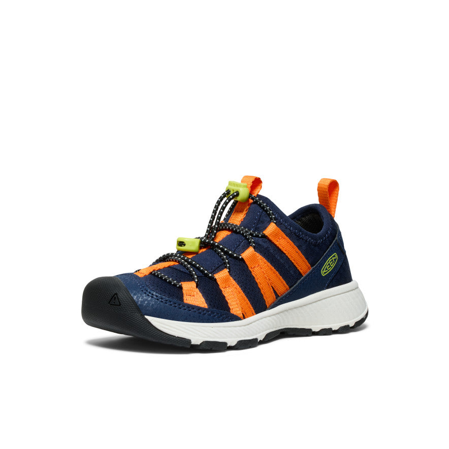 Keen Little Kids' Motozoa Sneaker | Naval Academy/Bright Marigold