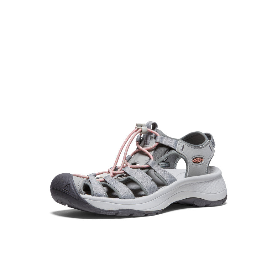 Keen Women's Astoria West Sandal | Grey/Coral