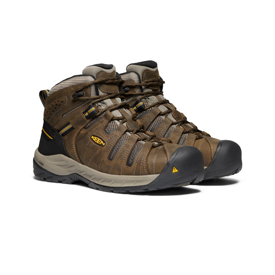 Keen Men's Flint II Boot (Steel Toe) | Cascade Brown/Golden Rod