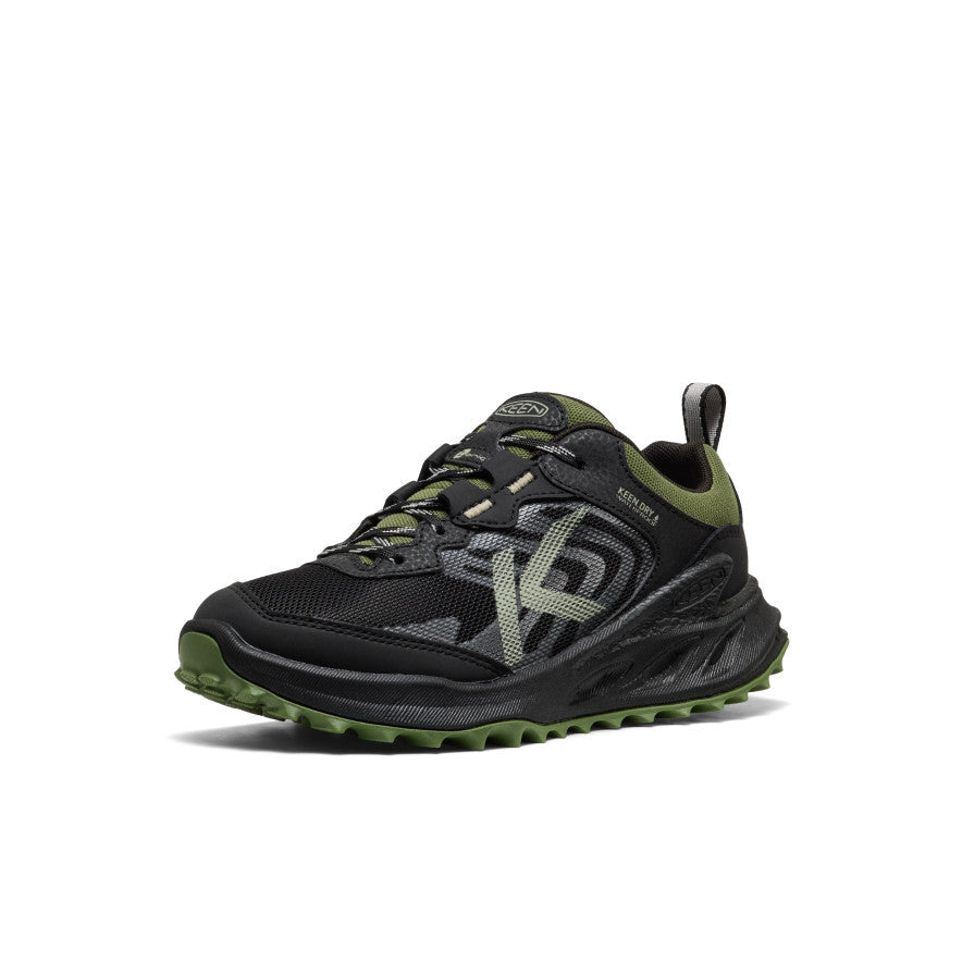 Keen Big Kids' Zionic Waterproof Shoe | Black/Bronze Green