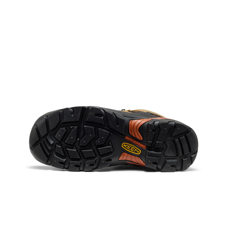 Keen Men's Pittsburgh Energy 6" Waterproof Boot (Soft Toe) | Cascade Brown/Black