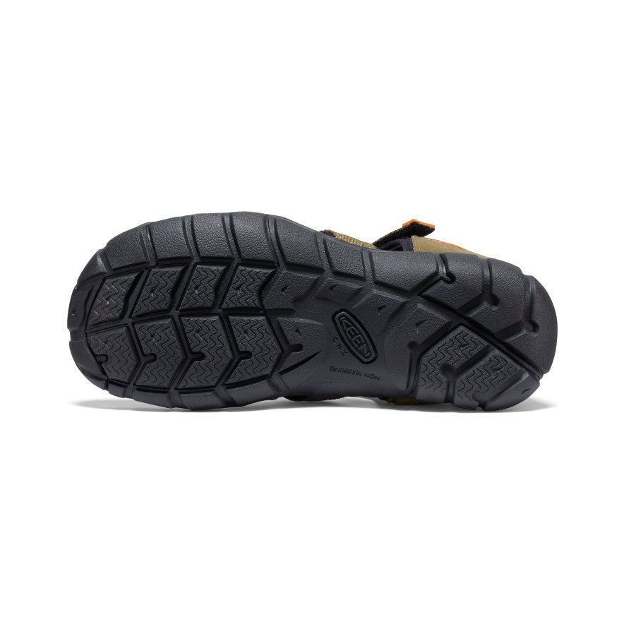 Keen Big Kids' Seacamp II CNX | Dark Olive/Gold Flame