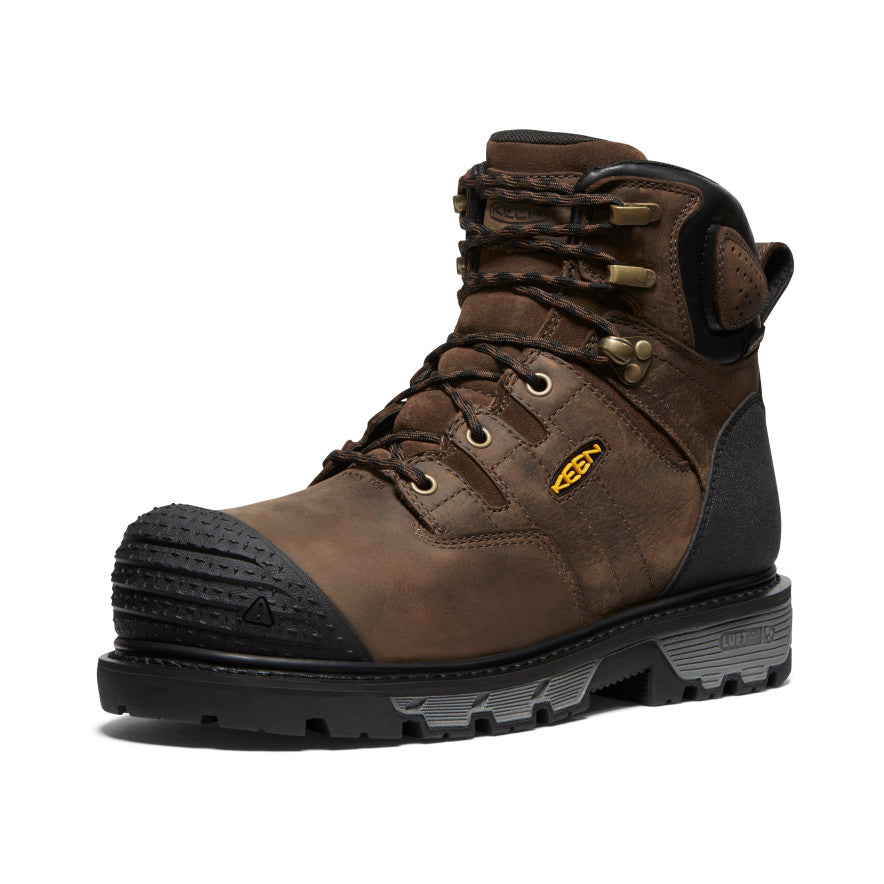 Keen Men's CSA Camden 6" Waterproof Boot (Carbon Toe) | Dark Earth/Black