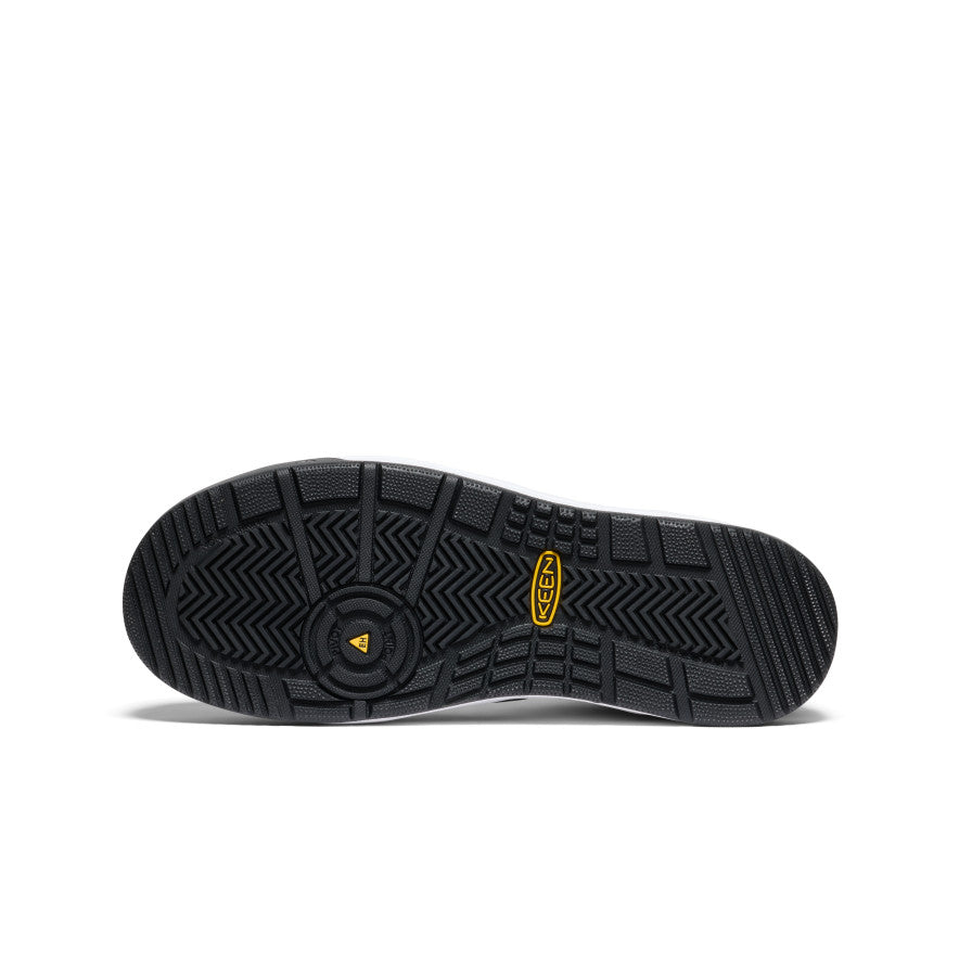 Keen Men's Overton Mid Work Shoe (Carbon Toe) | Star White/Black