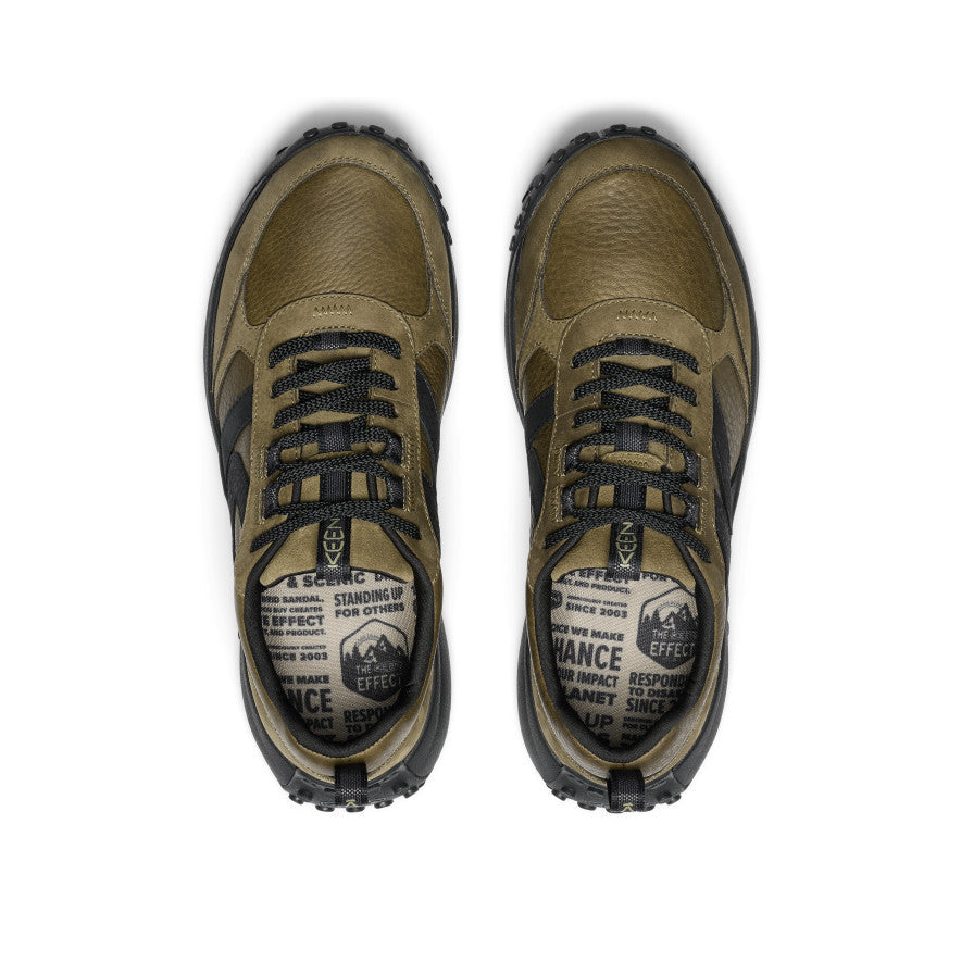 Keen Men's KS86 Leather Sneaker | Dark Olive/Black