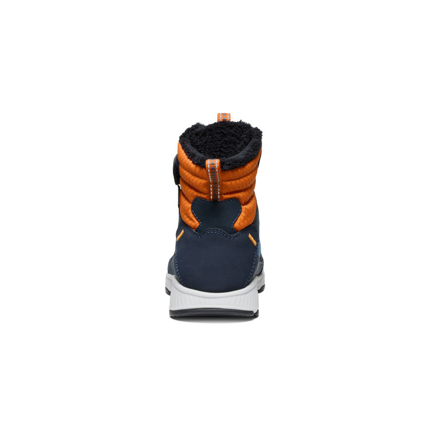 Keen Little Kids' Skua Waterproof Winter Boot | Sky Captain/Gold Flame