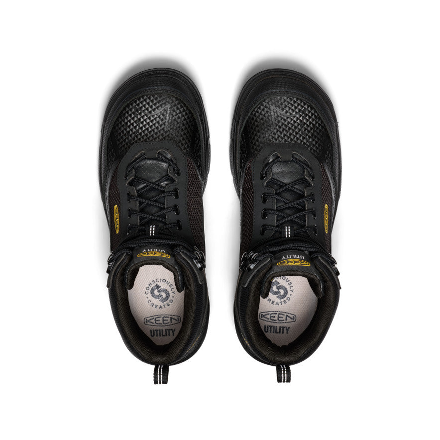 Keen Men's Stronglite Waterproof Boot (Carbon Toe) | Black/Black