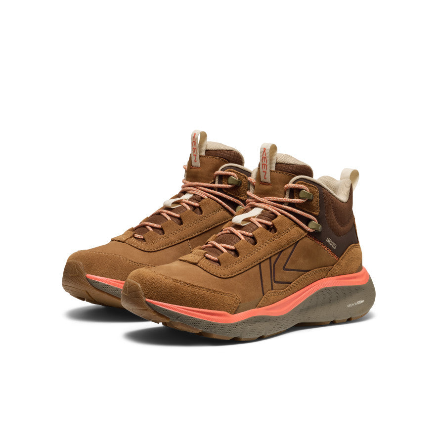 Keen Women's Leiki Waterproof Leather Hiking Boot | Chipmunk/Bison