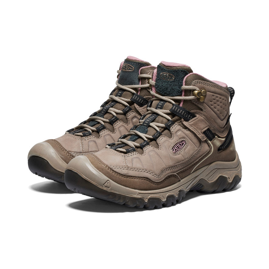 Keen Women's Targhee IV Wide Waterproof Hiking Boot | Brindle/Nostalgia Rose