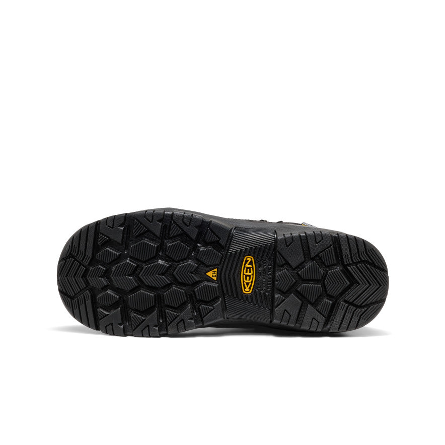 Keen Men's Skokie Waterproof Work Boot (Soft Toe) | Black/Black