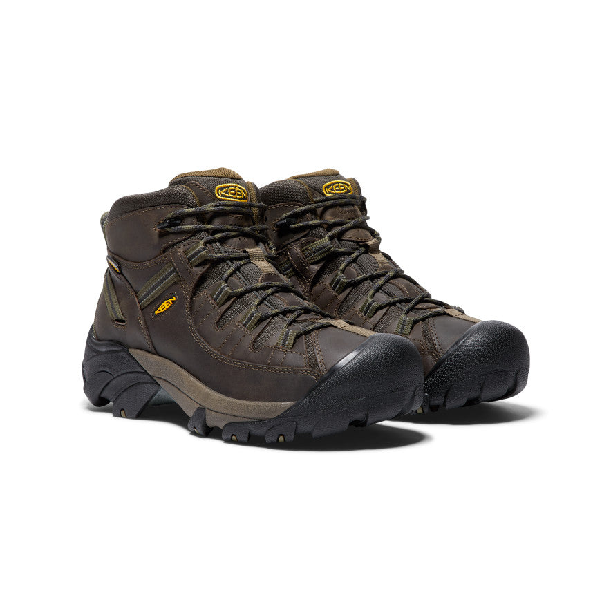 Keen Men's Targhee II Mid Waterproof Hiking Boots | Canteen/Dark Olive