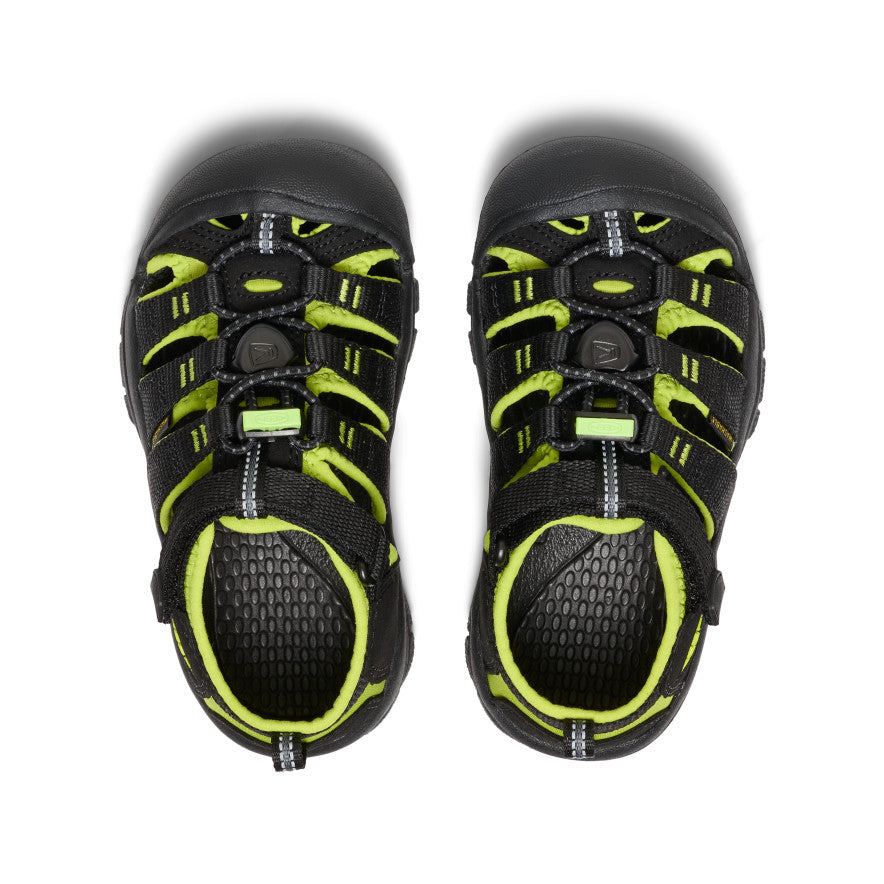 Keen Little Kids' Newport H2 | Black/Lime Green