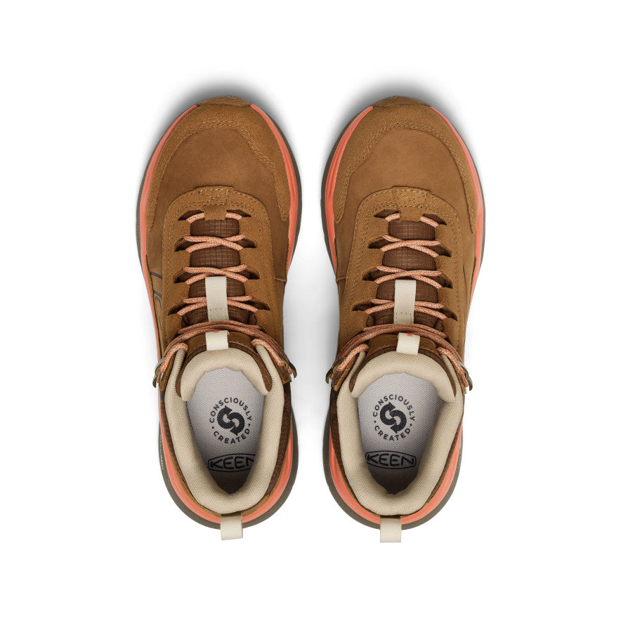 Keen Women's Leiki Waterproof Leather Hiking Boot | Chipmunk/Bison
