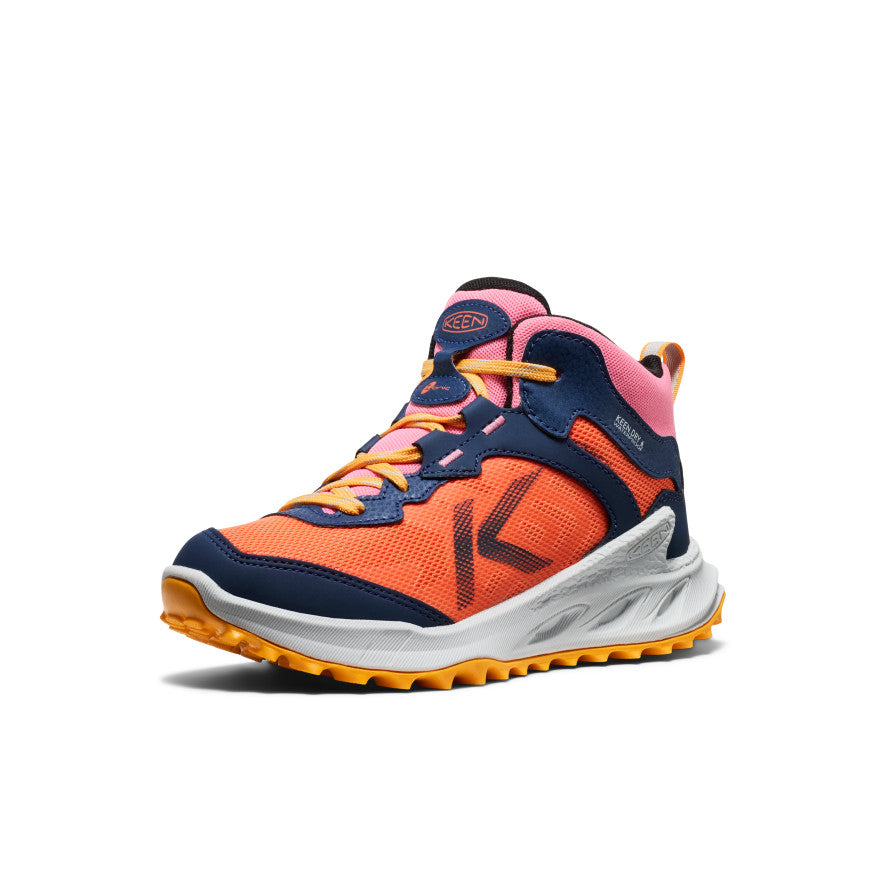 Keen Big Kids' Zionic Waterproof Boot | Naval Academy/Nasturtium