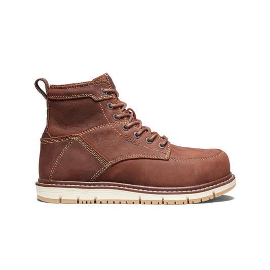 Keen Women's San Jose 6" Boot (Aluminum Toe) | Gingerbread/Gum