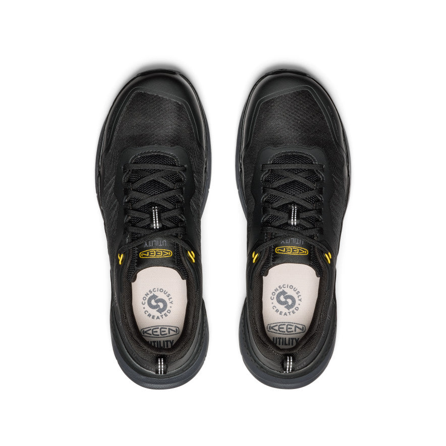 Keen Men's Speedworks Work Sneaker (Carbon Toe) | Black/Steel Grey