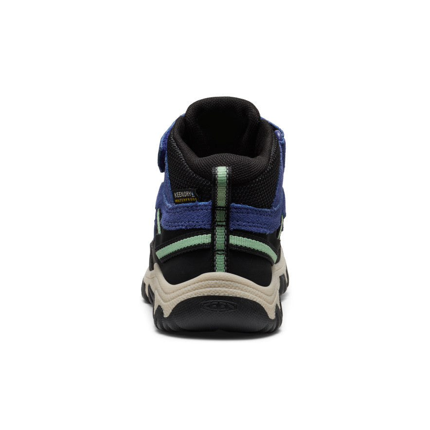Keen Little Kids' Targhee IV Waterproof Hiking Boot | Skipper Blue/Hemlock