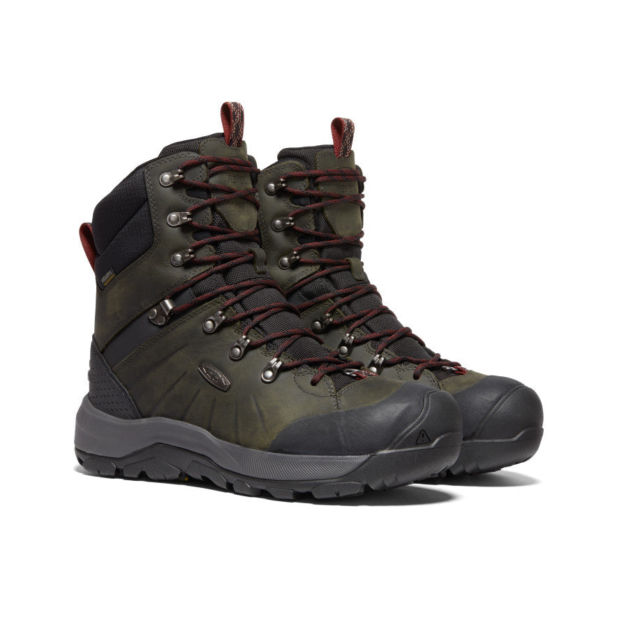 Keen Men's Revel IV High Polar Waterproof Boot | Magnet/Red Carpet