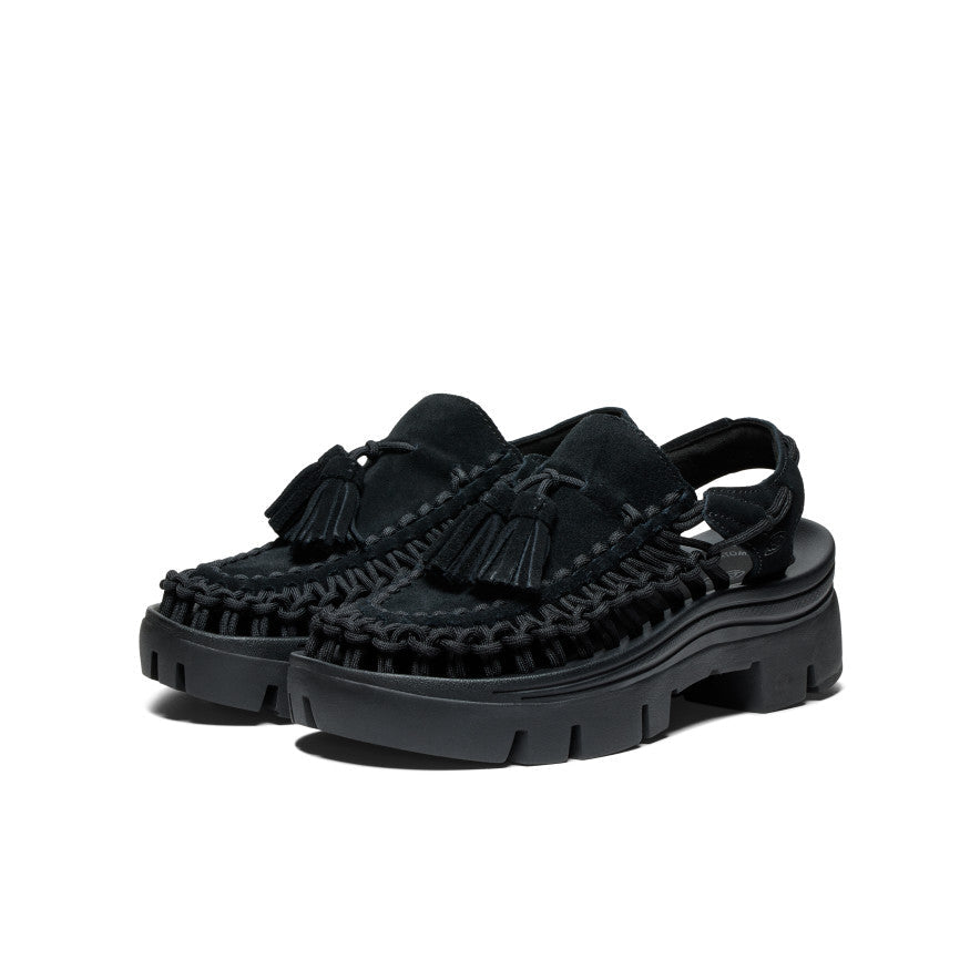 Keen All Gender UNEEK PLT Tassel Sneaker | Black/Black