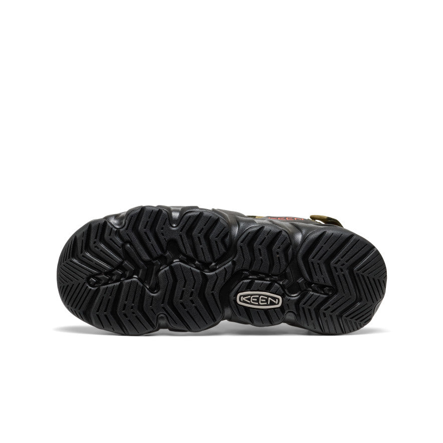 Keen Men's Hyperport Fisherman Leather Sandal | Dark Olive/Black