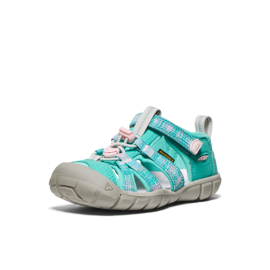 Keen Little Kids' Seacamp II CNX | Bright Aqua/Giggle Pink