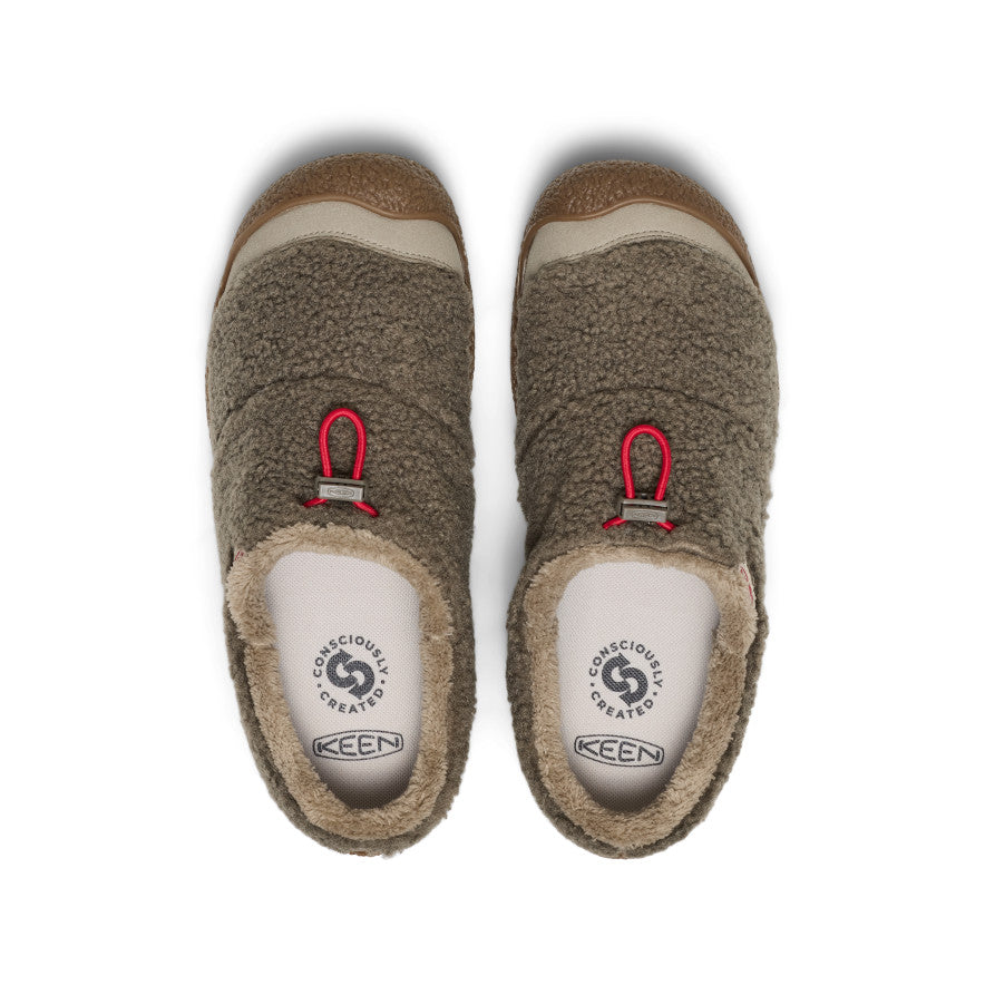 Keen Women's Howser III Slide | Brindle/Brindle Sherpa Fleece