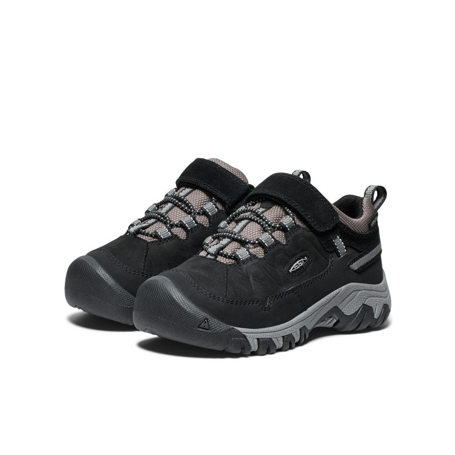Keen Little Kids' Targhee IV Waterproof Hiking Shoe | Black/Steel Grey