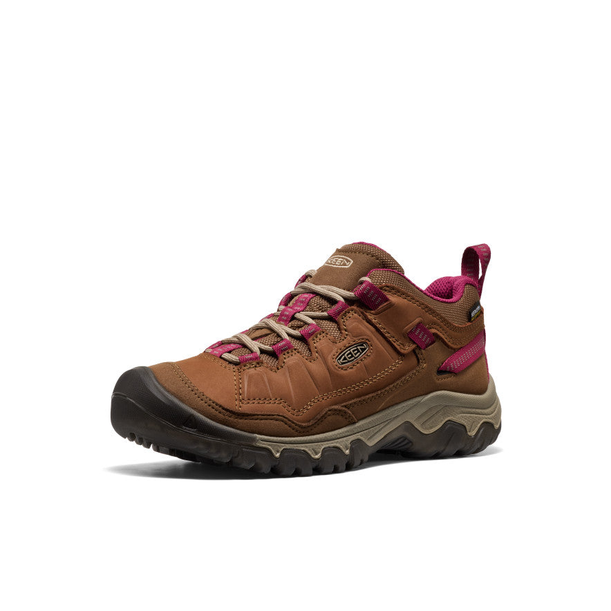 Keen Women's Targhee IV Waterproof Hiking Shoe | Bison/Beaujolais
