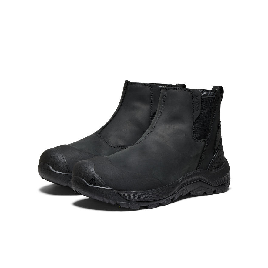Keen Men's Revel IV Waterproof Chelsea | Black/Black