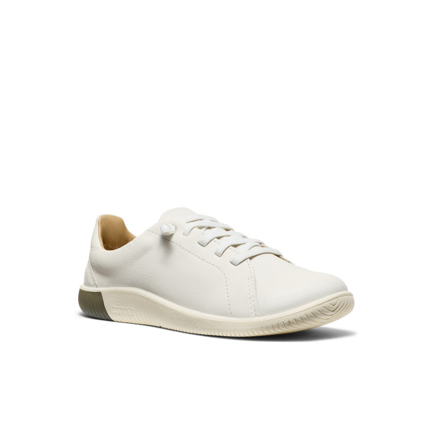 Keen Women's KNX Leather Sneaker | Star White/Star White