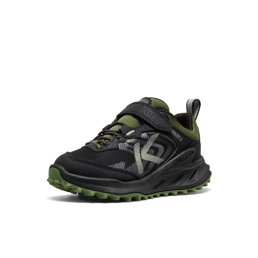 Keen Little Kids' Zionic Waterproof Shoe | Black/Bronze Green