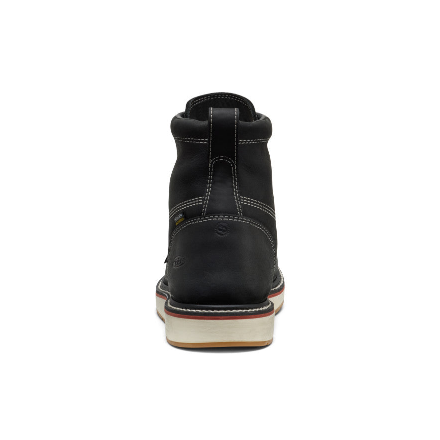 Keen Men's Liberty 6" Waterproof Boot (Carbon Toe) | Black/Gum