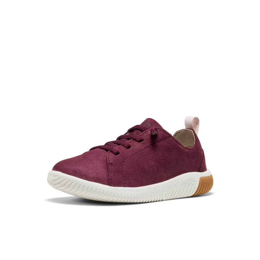 Keen Little Kids' KNX Leather Sneaker | Fig/Star White